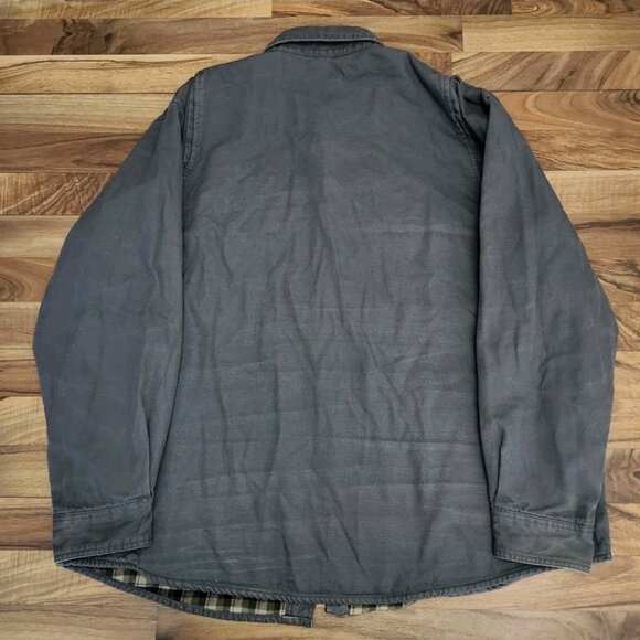 Carhartt Canvas Fleece Lined Overshirt/Jacket Size 2XL Grey - Picture 11 of 12